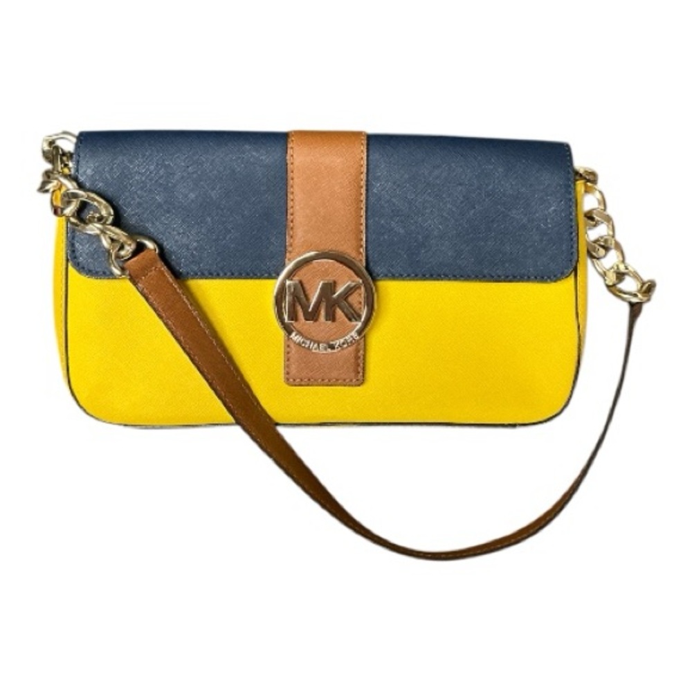 Michael Kors - EC - Navy and Yellow Bag
